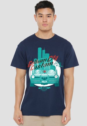 Cotton Soul, BATMAN FATHER'S DAY DAD'S GARAGE GOTHAM CITY CHOP SHOP - Print T-shirt - dark blue