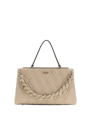 Guess, MAXINE 2 COMP. SATCHEL - Sac à main - light taupe