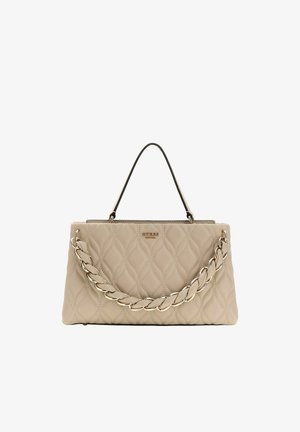 Guess, MAXINE 2 COMP. SATCHEL - Sac à main - light taupe