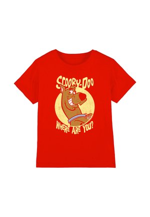 Cotton Soul, SCOOBY DOO WHERE ARE YOU UNISEX - Print T-shirt - red