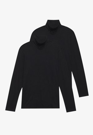 3 PACK - Top s dlhým rukávom - black