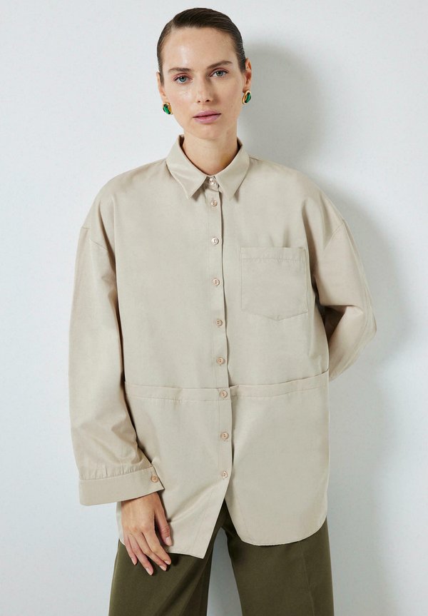 Hemdbluse - stone