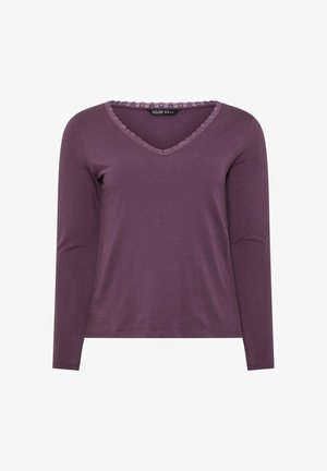 Yours Clothing, PLUS SIZE LONG SLEEVE TOPS - Longsleeve - purple