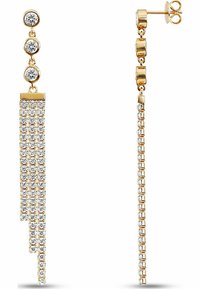 JETTE ZIRKONIA - Örhänge - roségold-coloured