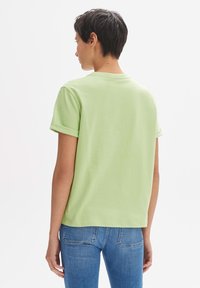 OPUS SERZ HEART DETAIL - T-shirt basic - avocado