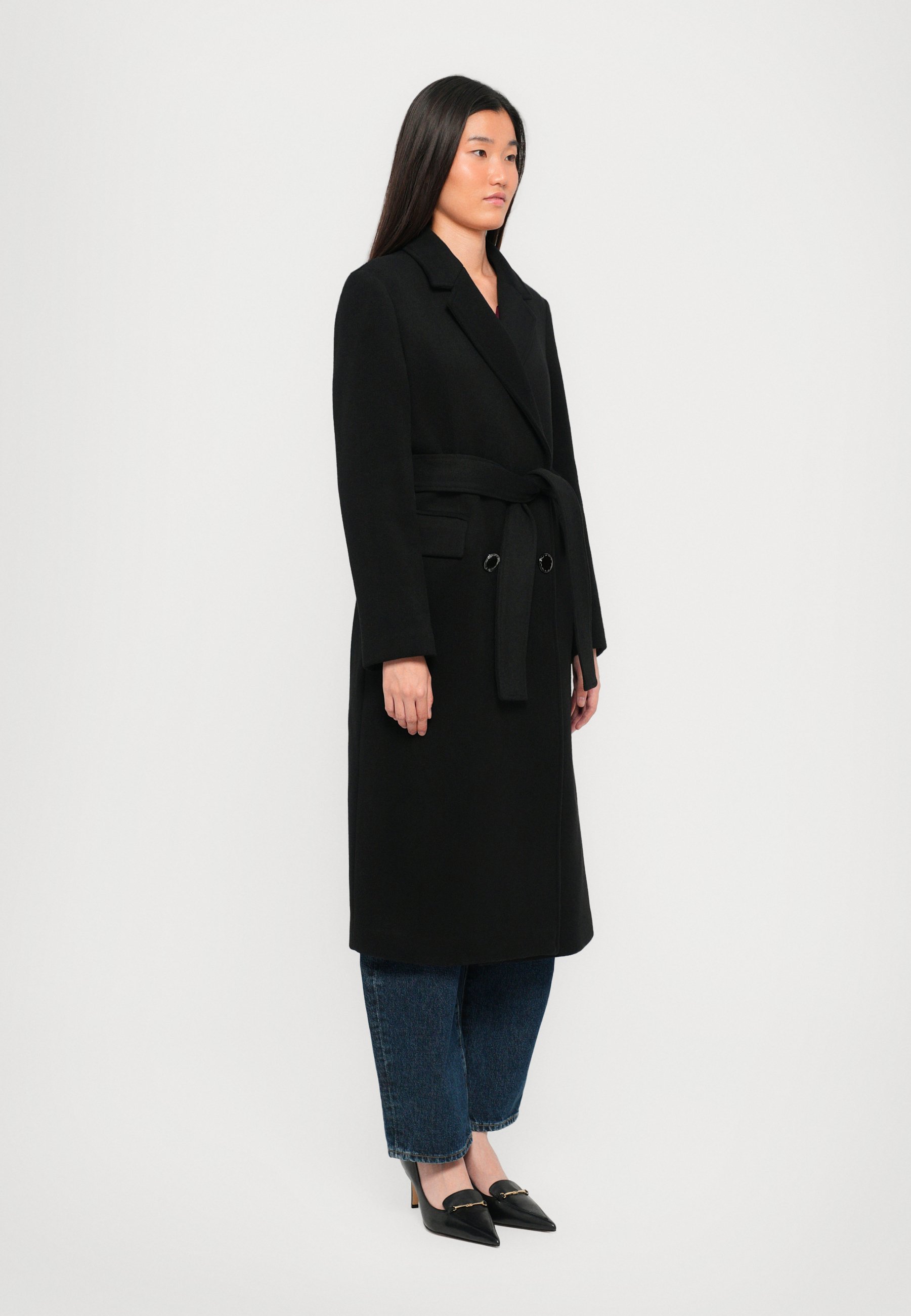 Armani Exchange Classic coat - black - Zalando.co.uk