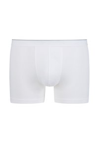 Witte boxershorts van zacht, rekbaar katoen met een gladde tailleband en een ondersteunend voorkantdesign.