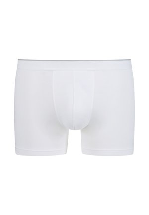 Witte boxershorts van zacht, rekbaar katoen met een gladde tailleband en een ondersteunend voorkantdesign.