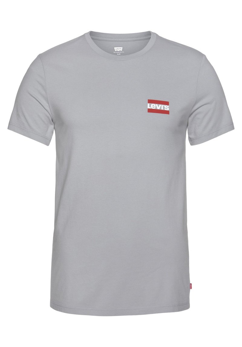 Herren T-Shirts basic | Levi's® 2 PACK T-Shirt basic grau/weiß/grau - AT02541 Herren T-Shirts basic | Levi's® 2 PACK T-Shirt basic grau/weiß/grau - AT02541