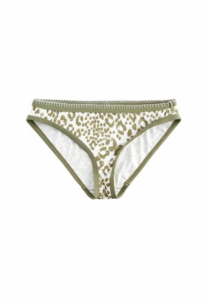 HIGH LEG - Spodný diel bikín - khaki green animal print