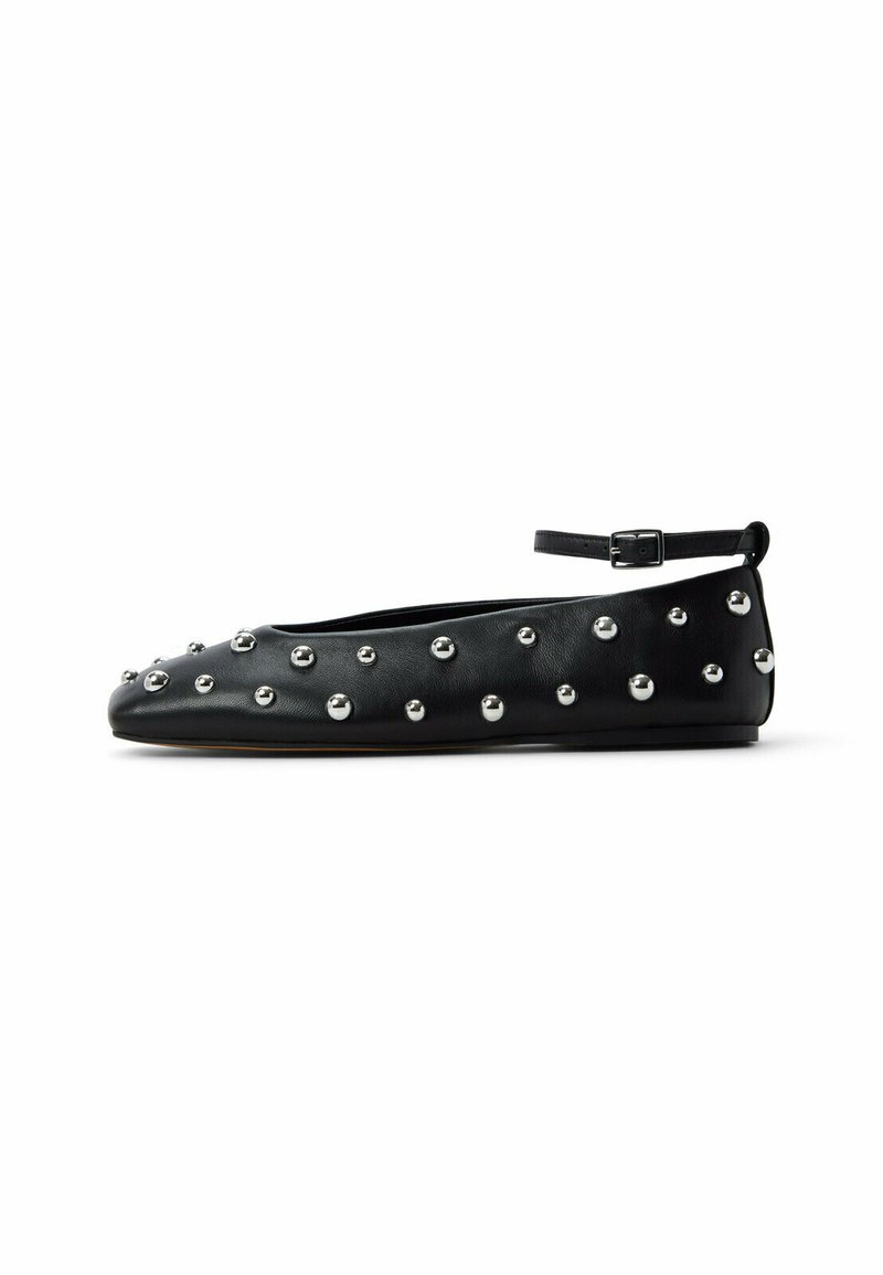 ALDO Ballerina's met enkelbandjes - black