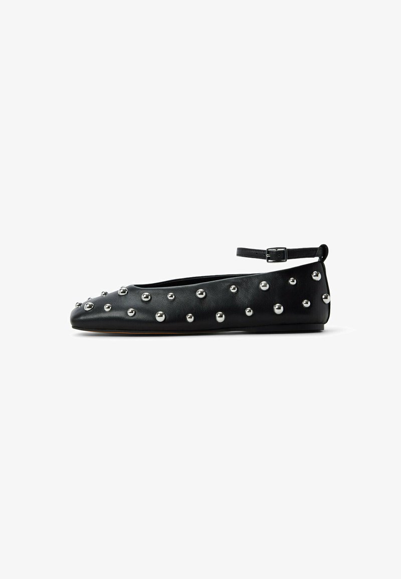 ALDO Ballerina's met enkelbandjes - black