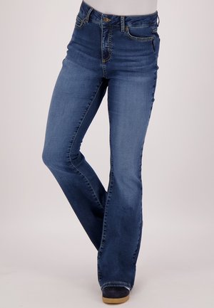 JE M'APPELLE BROEK - Bootcut jeans - blauw