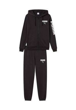 Puma, ESS GRAPHIC FZ SUIT TR 016 VAR SET - Tuta - screziato-mottled black
