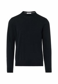 Paolo Pecora GIROCOLLO IN FILO FINEZZA - Maglione - nero