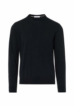 Paolo Pecora GIROCOLLO IN FILO FINEZZA - Maglione - nero