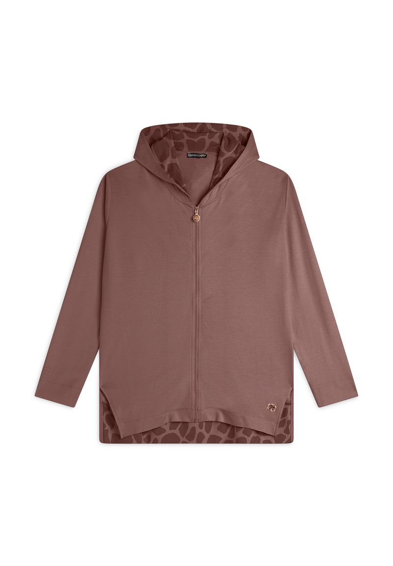 Freddy CON CAPPUCCIO - Sudadera con cremallera - brown