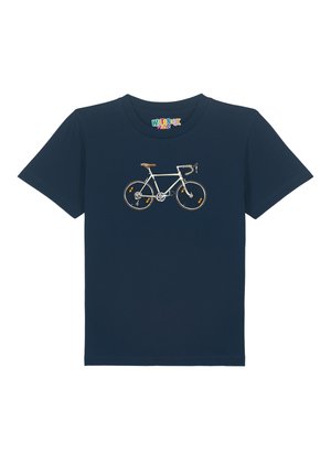 BIKE - Print T-shirt - french navy