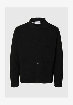 Selected Homme SLHMIKE LIGHT RELAXED - Cardigan - black