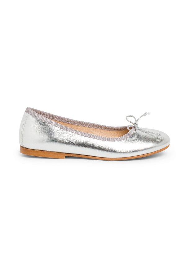 NIÑA PIEL MANOLETINAS  – Klassischer Ballerina – plata