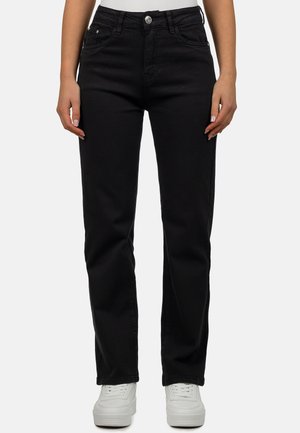 WIDE LEG - Straight leg jeans - schwarz
