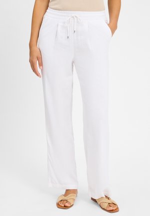 s.Oliver Trousers - weiß
