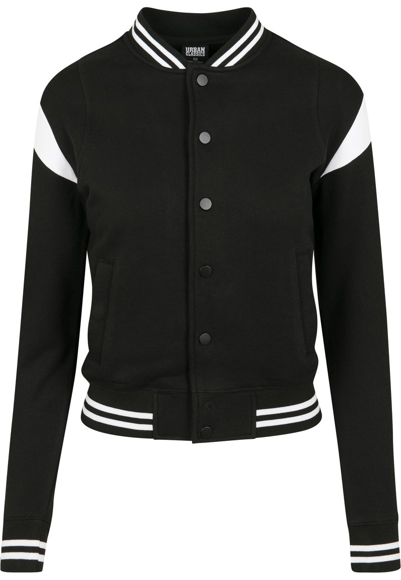 Kinder Jacken | Urban Classics Bomberjacke black/white/schwarz - DT75536 Kinder Jacken | Urban Classics Bomberjacke black/white/schwarz - DT75536