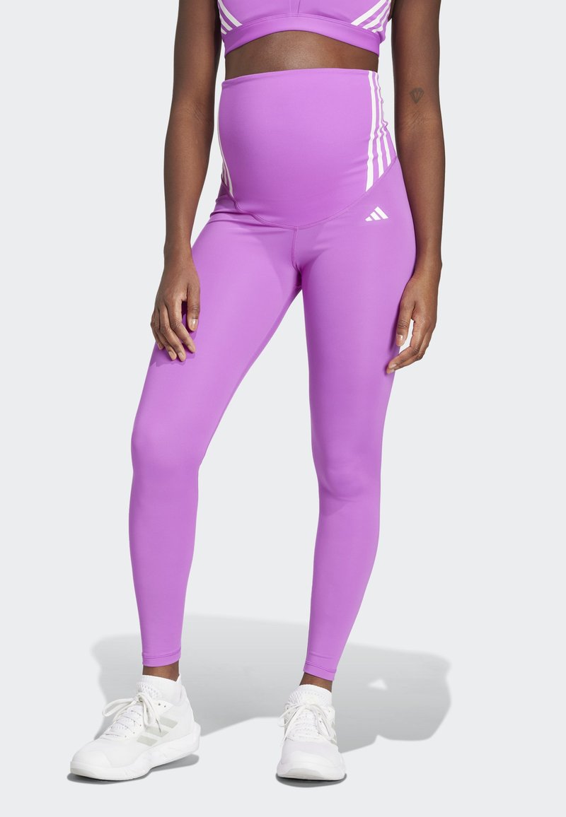 adidas Performance OPTIME ESSENTIALS MATERNITY - Tights - purple burst