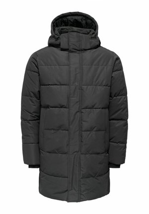 Only & Sons ONSCARL QUILTED OTW - Winter coat - grey pinstripe