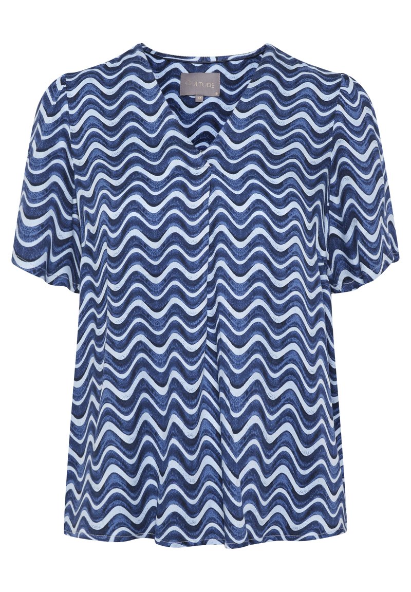 culture Blouse blauw