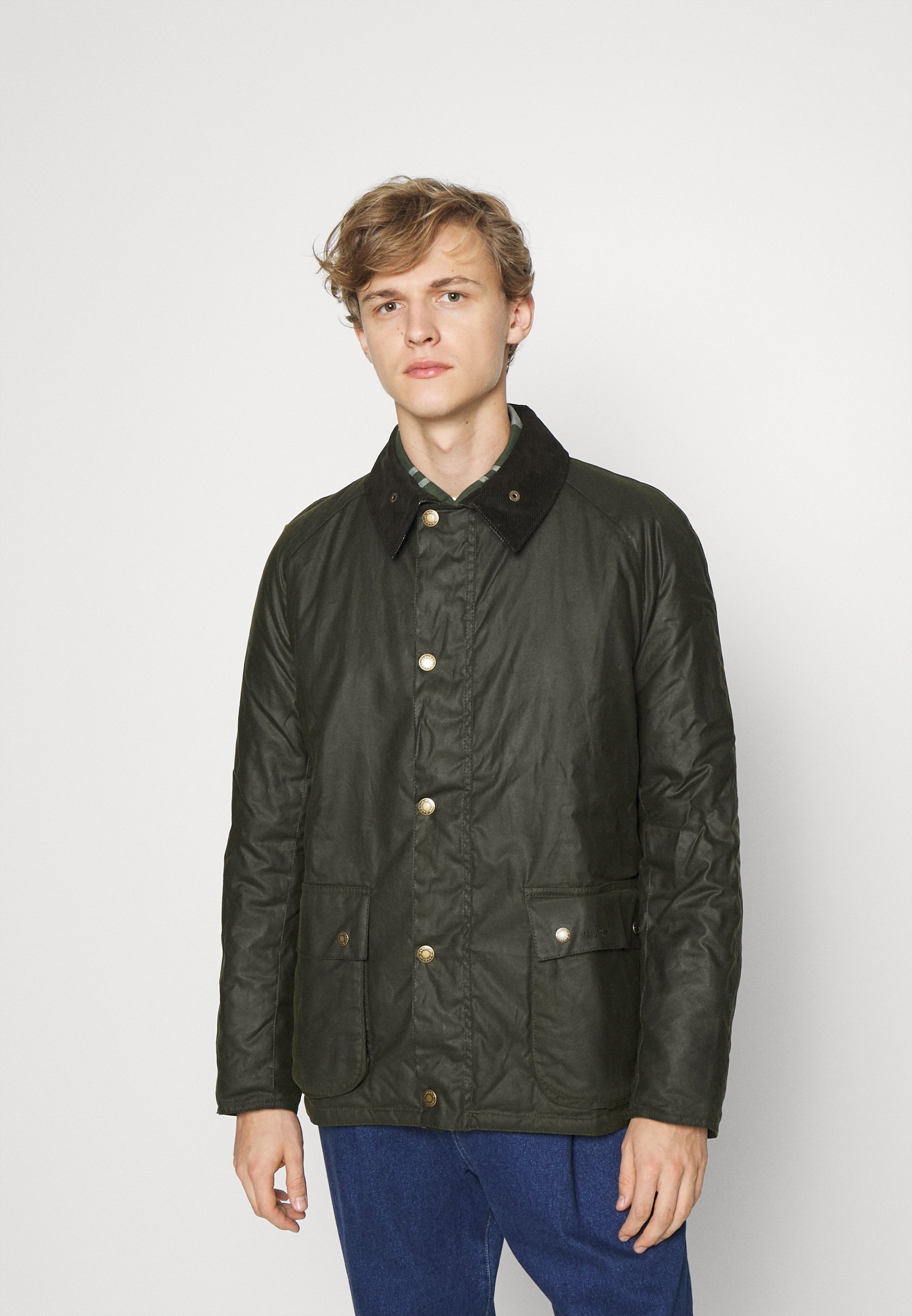 blue barbour jacket