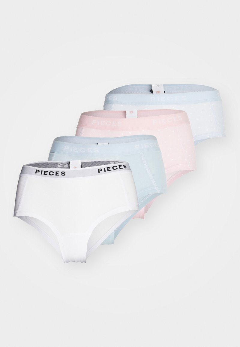 Pieces PCLOGO LADY 4 PACK - Boyshorts - roseate spoonbill/white/blue ...