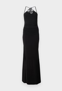 DESY FLOWER LONG DRESS - Ballkleid - jet black