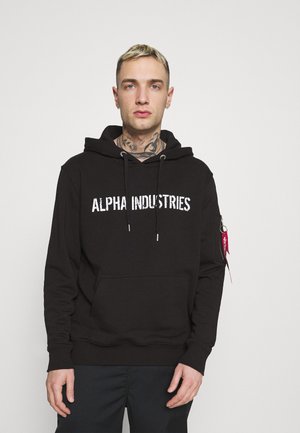 Alpha Industries, MOTO HOODY - Felpa con cappuccio - black