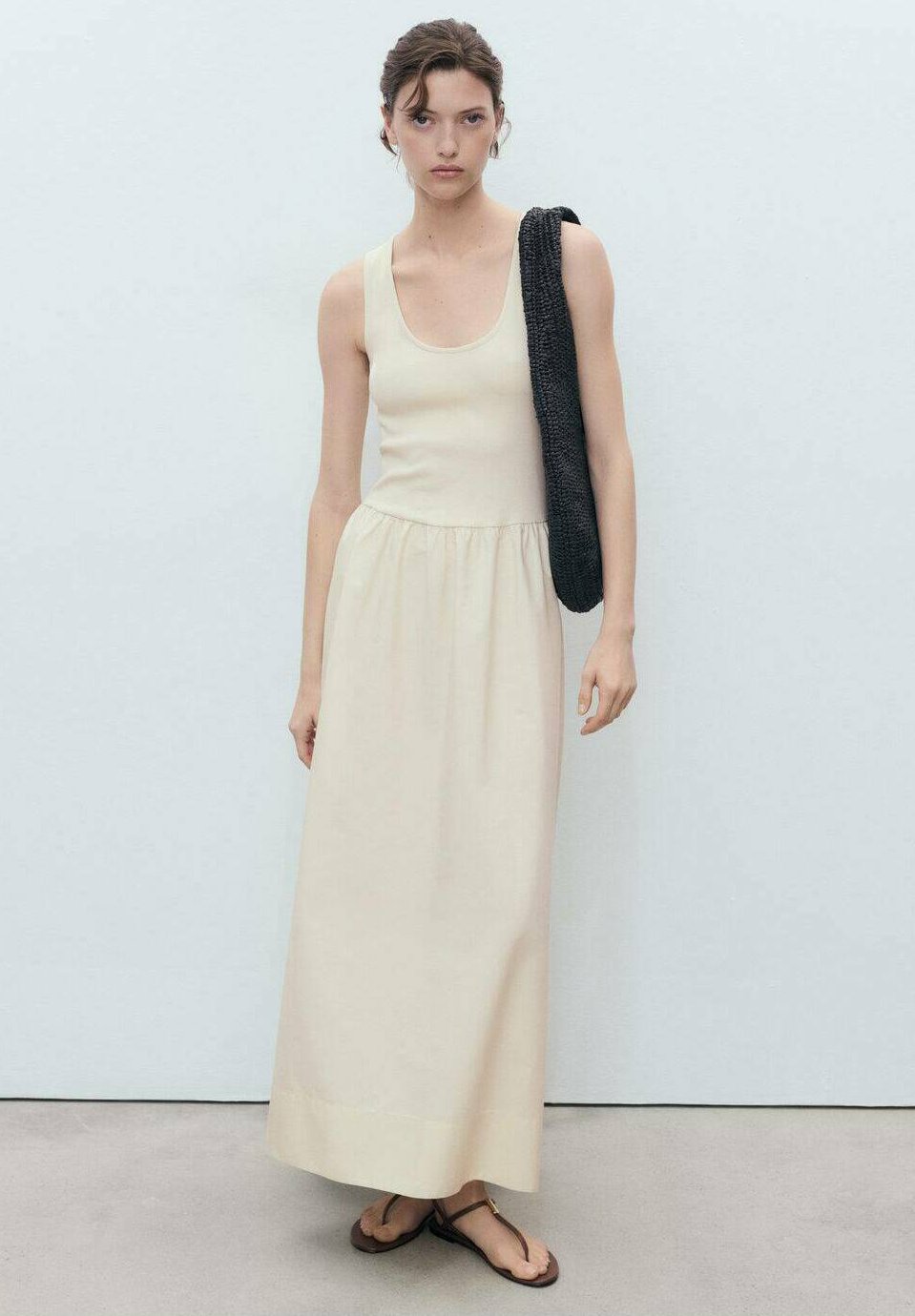 chinese dress ladies Sol Tie Maxi Dress in Mango