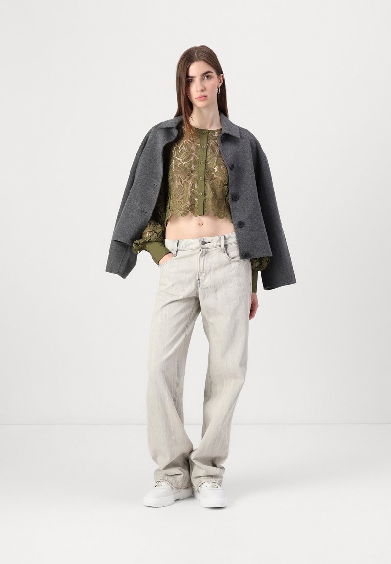 Vero Moda Lichte jas donkergrijs gemêleerd