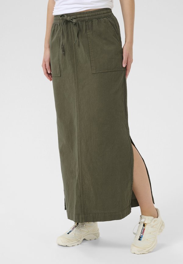 KANAYA LIAH - Maxi skirt - grape leaf