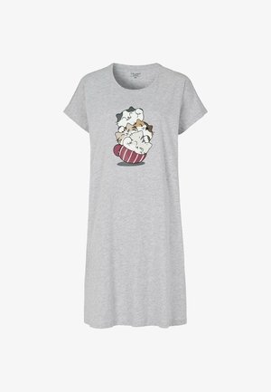 Cellbes of Sweden, SHORT-SLEEVED TRICOT NIGHTDRESS - Nightie - grey melange