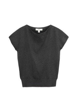 Marks & Spencer, DROP SHOULDER DRAPED WAISTED - T-Shirt basic - charcoal