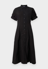 ROLLED CUFF COLLARED  - Blusenkleid - true black