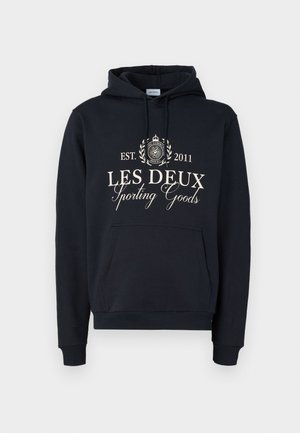Les Deux CREST HOODIE - Hoodie - dark navy/ivory