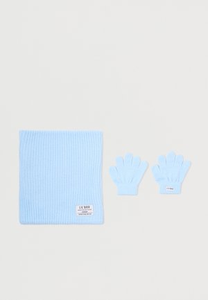 HYGGE SNOOD & GLOVES SET UNISEX - Κλειστό κασκόλ - light blue