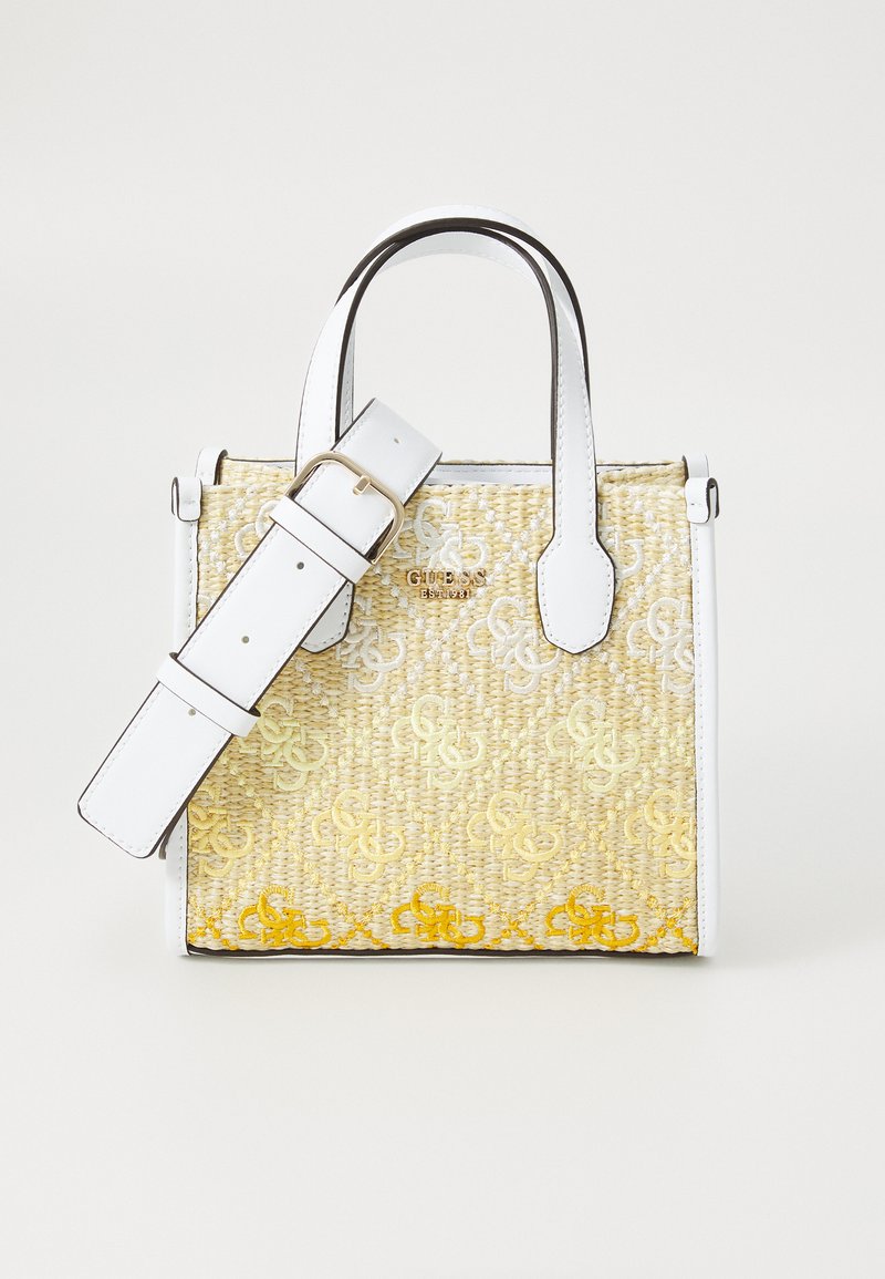 Guess SILVANA 2 COMP MINI TOTE - Sac à main - cornsilk/taupe - ZALANDO