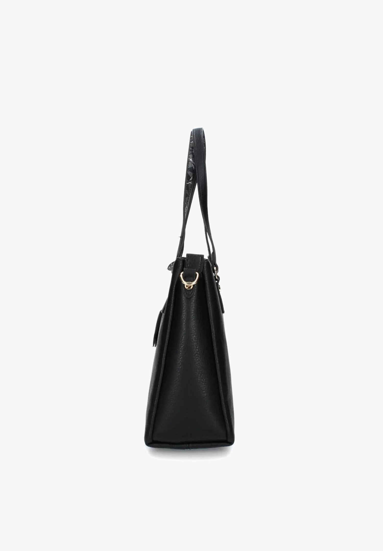 Gattinoni Borsa A Spalla Denise Soft In Ecopelle - Doppio Manico, Elegante E Pratica - Colore Nero, Modello BINDN8419WV