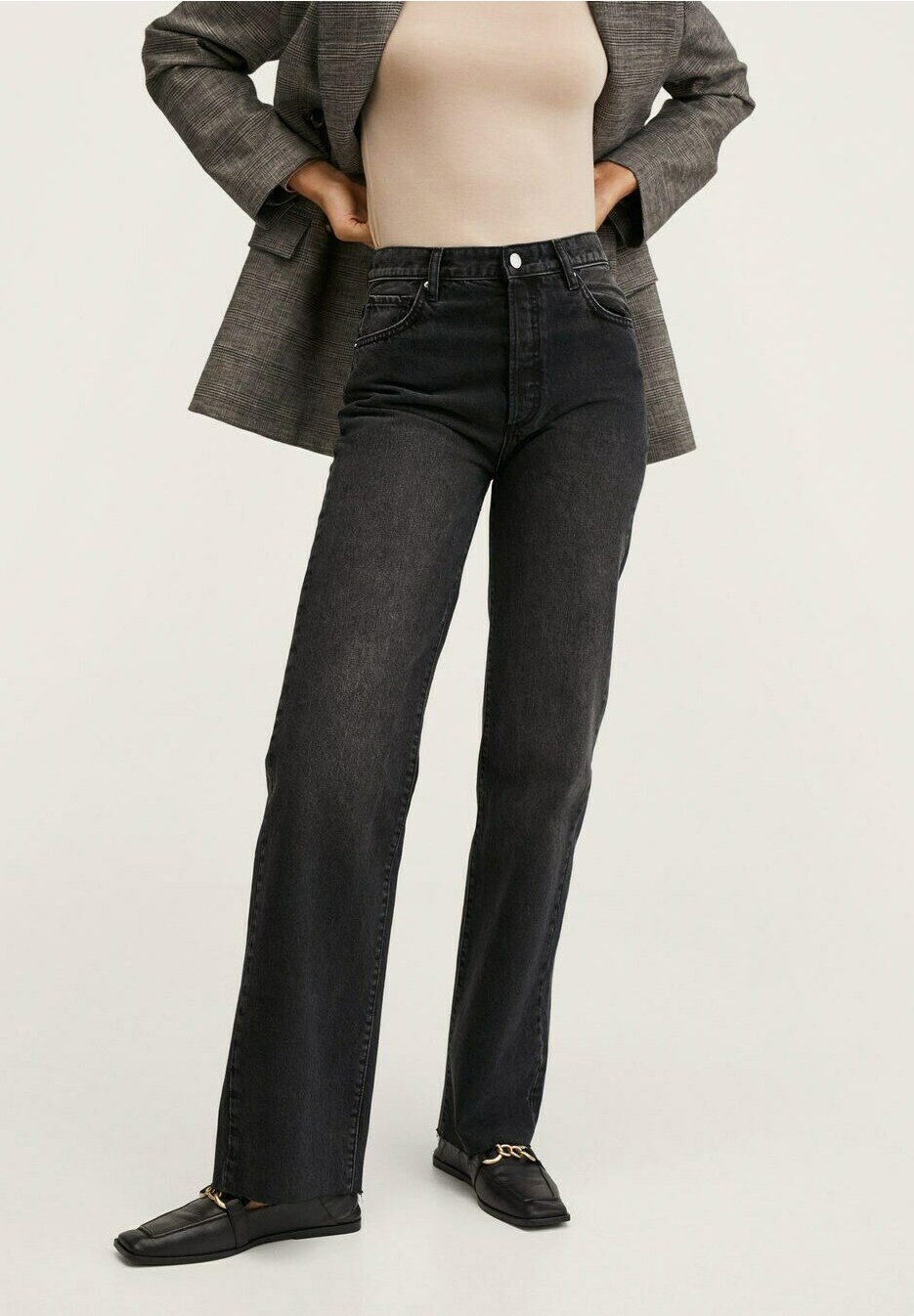 Mango Jeans baggy - black denim/nero denim - Zalando.it