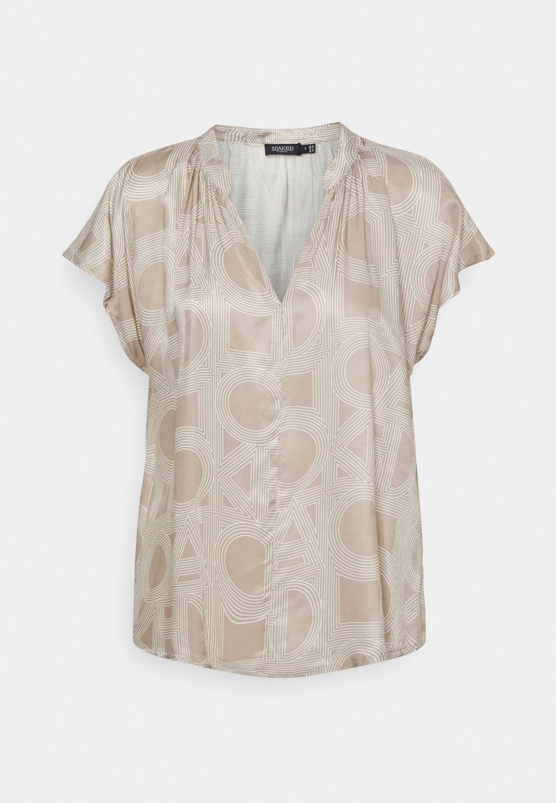 Soaked in Luxury MARIAN - T-shirt estampada - plaza taupe