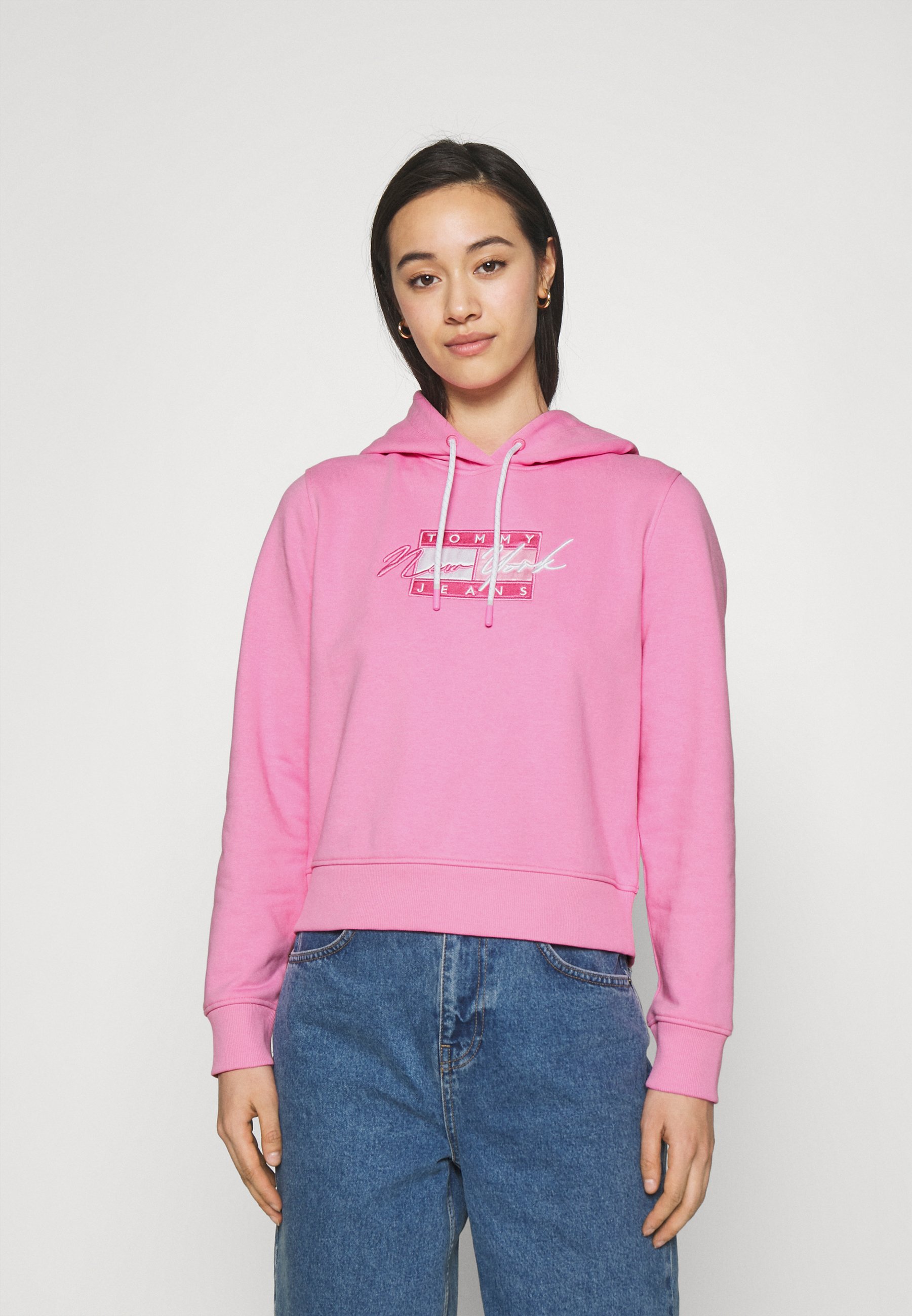 Tommy Jeans CROPPED FLAG - Hoodie 