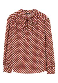 Abito Lungo Stampa Floreale e Geometrica Multicolore da Donna by