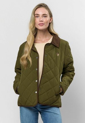 MALOU QUILTED - Liemenė - dark olive