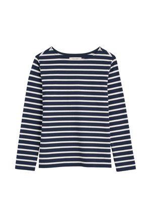 Seasalt Cornwall, SAILOR - Langærmet T-shirt - navy breton maritime chalk